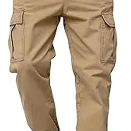 dhruvi trendz Men Mid Rise Baggy Cargo Pant Trouser-picture-54