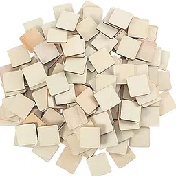 Unfinished Wood Pieces Blank Wood Squares Round Corner Wooden Cutouts for DIY Supplies, Craft, Decoration, Laser Engraving Carving (1 x 1 Inch, 200 Pieces)-picture-29