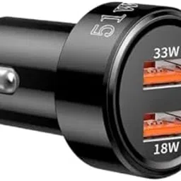 UniBoss 51W Fast Charging Car Charger, Dual Output 33W Type C PD + 18W USB Car Adapter, Quick Charge Car Plug for iPhone, Android, Tablets & More, High-Speed Compact Car Power Charger-image-39