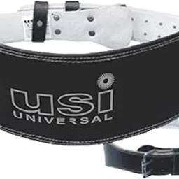 USI UNIVERSAL Weight Lifting Belt, 790SL6 Padded 6" Power Lifting Belt, Leather Metal Construction, Gym Belt for Deadlift, Squat & Weightlifting for Men Women (Small) image 1