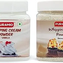 Puramio Whipping Cream Powder Combo Pack Of- Vanilla & Butterscotch, (250g x 2)-picture-10