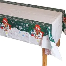 ZOOMELLA Merry Snowman Tablecloth Table Cover Home Decoration Home & Garden | Greeting Cards & Party Supply | Party Supplies | Party Tableware & Serveware-picture-22