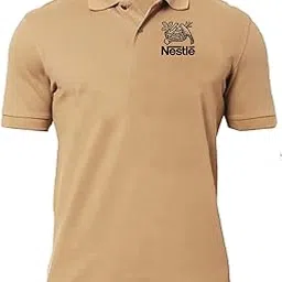 goobydooby Nestle Logo Printed Polo/Collar Half Sleeve T-Shirt for Staff Employee Promotion T Shirt for Men and Women-picture-21