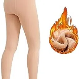 palay Women Fleece Lined Tights-Fake Translucent Leggings High Waist Pantyhose Sheer Thick Warm Tights for Women-picture-49