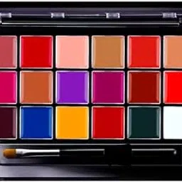 My Colors Professional Lipstick Palette, 18 Shades with Applicator Brush, Multicolour-picture-10