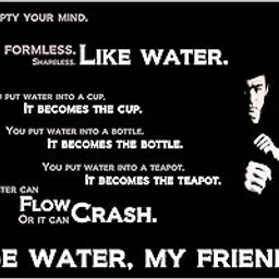 HK PRINTS Bruce Lee Motivational Wall Sticker for Room (45X30 CM, 170 GSM, Multicolour) - Pack of 1-picture-15