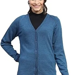 monte carlo Womens Solid Round Neck Full Sleeve Cardigan (1220710VN)-picture-22