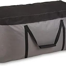 Outdoor Cushion Storage Bag 60 Inch with Zipper & Padded Handle, Oversized Heavy Duty 600D Water-resistant Dustproof Patio Christmas Tree Storage Bag, (60"Wx20"Dx29"H, Grey/Black)-picture-12