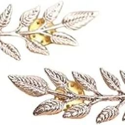 syga Leaf Brooch For Men And Women Brooch Pin For Shirts, Sweaters, Collar Pins, Collar Buttons(Silver)-picture-31