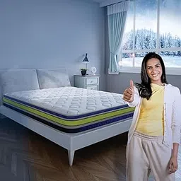 Centuary Mattresses Q-Gel Luxury 8-Inch King Size Bed Mattress|Soft Firm with CuSense Technology Cooling Copper Crystal Memory Foam Mattresses|Luxurious EuroTop Finish|7 Yrs Warranty|75x72x8 Inches-picture-14