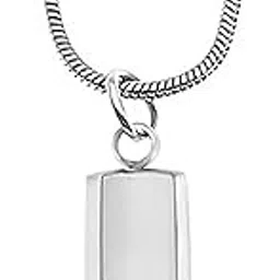 peora Silver Plated Fancy 3D Vertical Bar/Stick Pendant with Chain Fashion Jewellery Gift for Men & Boys-picture-20
