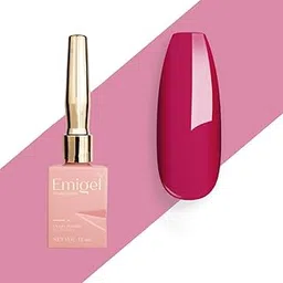 Emigel Professional UV Gel Polish PURPLISH PINK- E098 | Cured With UV LED Lamp | Super Glossy Finish |Quick Drying Nail Polish (12ml)-picture-33