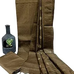 haider ali and sons HAIDER ALI Suit Set for Women with Dupatta | Handloom Semi Tussar Silk Printed Unstitched Salwar Suit Dress-picture-50