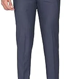 arrow Men's Mid Rise Solid Tailored Fit Poly-Viscose Formal Trouser-picture-20