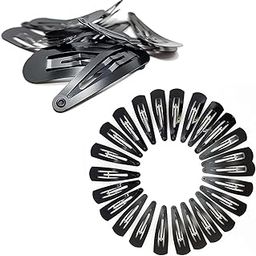temperia Tic Tac Hair Clips for Girls (Pack of 12 pcs) (5cm) (Matte Black) - Tik Tak Pins for Women-picture-21