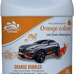 Foam Orange Car Shampoo, thick, stable foam, high concentrated with shine 5 Litre-picture-12