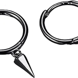 salty Alpha Anti Tarnish Titan Twists Earrings for Men | Ear Hoops for Man | Stylish Fashion Jewellery Accessories for Boys | Minimal Jewelry | Anniversary Gifts for Husband-picture-26