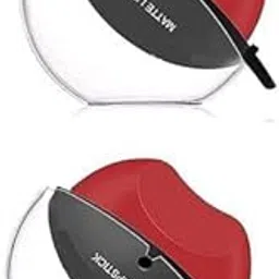 Lip Shape Apple Lipstick Long Lasting Waterproof- Matte Lipstick (Red, 10 g) - (Pack of 2)-picture-24