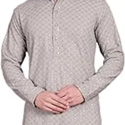 jompers Chikankari Embroidered and Sequence Kurta for Men-picture-35