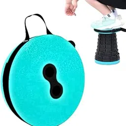 Drumstone (𝐒𝐩𝐞𝐜𝐢𝐚𝐥 𝟏𝟓 𝐘𝐞𝐚𝐫𝐬 𝐖𝐚𝐫𝐫𝐚𝐧𝐭𝐲 Portable Foldable Telescopic Stool – Height Adjustable, Space Saving Seat for Outdoor, Camping, Travel, Home, Office, Cafeteria Use –-image-83