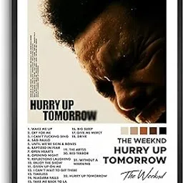 Vyopix The Weeknd - Hurry Up Tomorrow Album Cover, Wall Decoration Art Framed Poster, Matte & Glossy Laminated Poster with 0.5 Inch Black Wooden Frame (MATTE, 8X12 Inches)-picture-21
