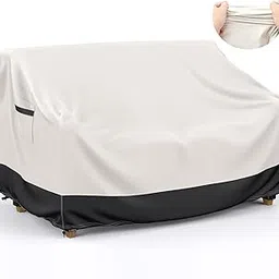 Outdoor Couch Cover - Waterproof, Heavy Duty Double-Stitched 600D, Windproof & Tear-Resistant Patio Furniture Cover, 60x34x30 Inch-picture-20