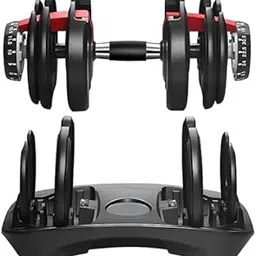 Adjustable Weight Dumbbells for Home Gym Iron Dumbbells1 pcs Easily Change Weight Dambal for Fitness Gym Equipment Dumbbell for Workout (Black, Adjustable 2.5 kg to 24 kg)-picture-43