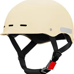 MERISHOPP Bike Helmet Adjustable Half Helmet for Skateboarding Mountain Bike Commuting Khaki|Sporting Goods|Cycling|Helmets & Protective Gear|Helmets-image-57