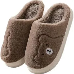 the dds store Women Slippers Retro Cozy Comfy Plush Warm Slip-on Slippers Winter Soft Fuzzy Indoor House Shoes with Memory Foam for Men Women-picture-51