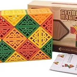 Geometric Magic Snake Cube Twisty Puzzle Toys (24 Blocks), for Kids Age 6 Years & Up-picture-22