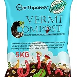 EARTHPOWER Vermicompost Fertilizer Manure For Plants 5 Kg |Vermi compost for plant| Organic Manure for Plants | Fertilizer for Home Gardening | Natural Booster for Flowering Plant 5Kg-image-21