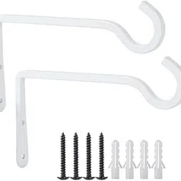 Zyvola Heavy-Duty Outdoor Hanging Hooks - 2 Pack 8 Inch Metal Plant Hangers for Baskets, Chimes & Lanterns-image-27