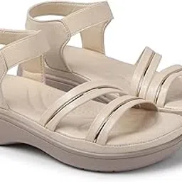 ladies hub Stylish Women's Wedge Sandals Platform Heels with Extra Soft Cushioned Footbed, Ankle Strap & Open Toe Style-picture-28