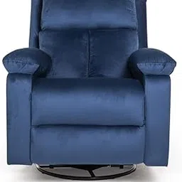 Wakefit Recliner | 3 Years Warranty | Velvet Fabric Rocking & Revolving Recliner Sofa 1 Seater | Recliner Chair | Stargazer - Blue-picture-26