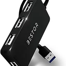 Bestor 4-in-1 USB Hub, 480Mbps High-Speed Multiport Dock with 0.9m Cable, Compatible with PC, Laptops & USB Devices – Black-picture-11
