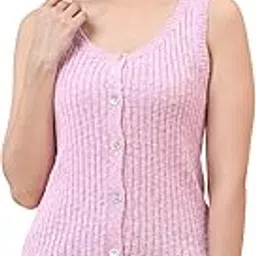 noquo Women’s Sleeveless Ribbed Knit Button Down Soft Cotton Blend Tank Top | Front Open Solid Vest for Casual Wear | Summer Sleeveless Top for Women - Girls-picture-32