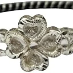 Elegant Silver Floral Noya Bracelet-image-10