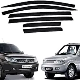 CAR SAAZ Unbreakable Door Visor for Safari Dicor (2005-2017)(Set of 6 Pcs)-picture-10