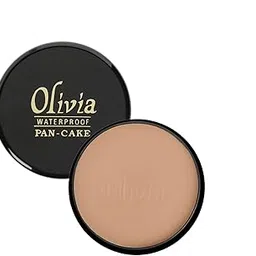 Olivia Pan Cake 100% Waterproof 25g | Full Coverage Makeup Base | Smudge-Proof & Sweat-Resistant | Long-Lasting Velvety Finish | Hides Blemishes | For All Skin Types | Natural Honey - 24-picture-48