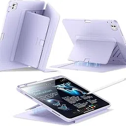 ESR for iPad Pro M5/M4 13 inch Cover Case (2025/2024), Vertical Stand Cover, Multi Stand Angles, Ultra-Stable Case for iPad Pro 13 with Pencil Holder, Flip Series, Light Purple-image-88