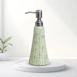 AD Tech Solution Ceramic Liquid Soap Dispenser with Rust Free Pump|Handwash Shampoo Dispenser for Bathroom| Handwash Bottle for Kitchen|Soap Bath Dispenser for Bathroom. (Light Green, 250ML)-picture-46