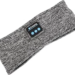 Headband Headphones, Nylon Material Sports Music Headband BT 5.2 for Meditation (Heather Grey)-picture-12