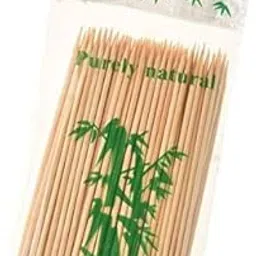 Kalakriti Bamboo (260 pcs) Wooden Skewers/BBQ Sticks Seekh for Kabab, Paneer Tikka, Fruits Salad| Barbecue skewers for Oven Microwave Pan Grilling (6 inches Each, 3mm Thickness)-picture-14