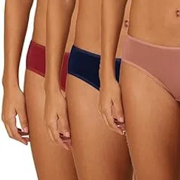 Flomex® Women Stretty Cotton Medium Coverage Midi Brief - Pack of 3-image-77
