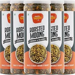 Tasty Giants Roasted Moong 650g | Oil Free Snacks | Gluten Free Snacks | Healthy Snacks | Roasted Snacks | Diet Snacks | Masala Snacks | Snacks Combo Pack image 1