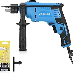 WONDERCUT 810W, Professional, 2900 RPM, 2 Mode Selector, Variable Speed with 5 Pcs Drill Bits WC-EDH13MM-B Impact Pistol Grip Drill (13 mm Chuck Size) image 1