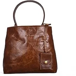 h hizon stride with elegance Vintage Leather Tote Bag with Top Handle, Brown, Distressed Finish-picture-18