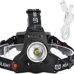 Adjustable ​Zoom Headlight, P50 LED Headlight Headlamp Waterproof Flashlight 3500LM 3 Lighting Modes USB Charging(Black)-picture-28