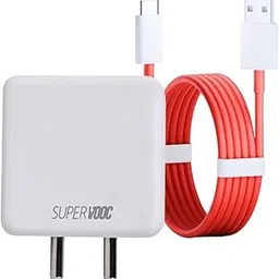 65W Fast Charging Adaptor and USB to Type C 100 cm Cable Compatible with Oneplus, Samsung, Realme, Xiaomi and Oppo Mobiles, Dash, Warp, Vooc, Supervooc All Protocols Supported | 65 w Charger, White-picture-13