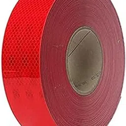 SUKHWANSH FIRE SERVICE High Intensity Water Proof Conspicuity Warning Reflective Radium Tape Sticker 2 Inch X Meter RED. Reflective Radium Tape Red (20 METER)-picture-14